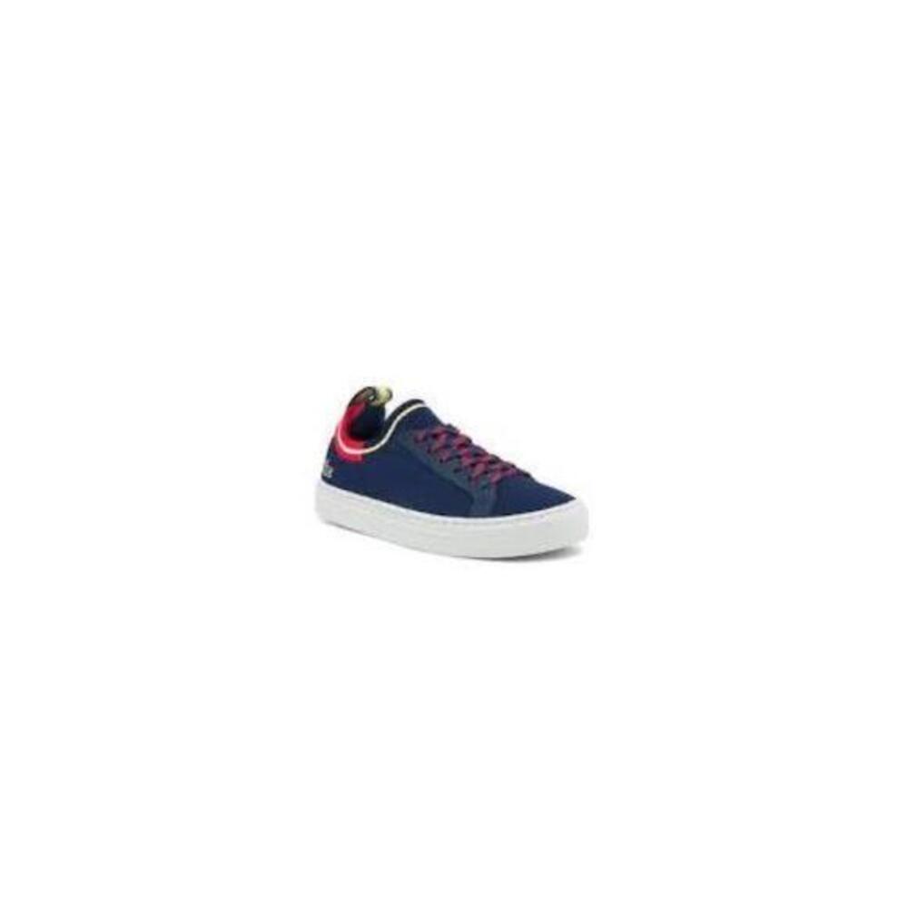 Lacoste Navy Blue Red Yellow Sneakers | La Piquée Colour Contrast Sporty Sz 9.5